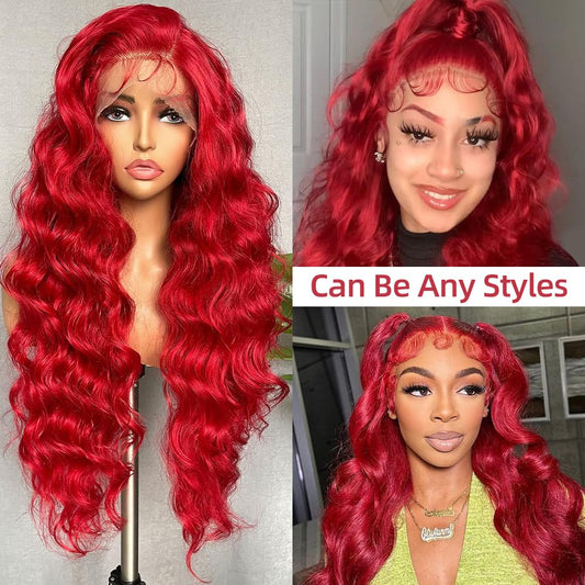 Radiant Red Lace Wig