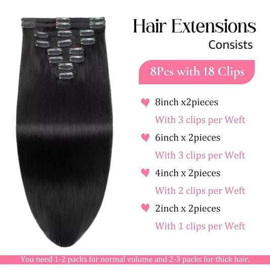 Silky Clip-In Extensions