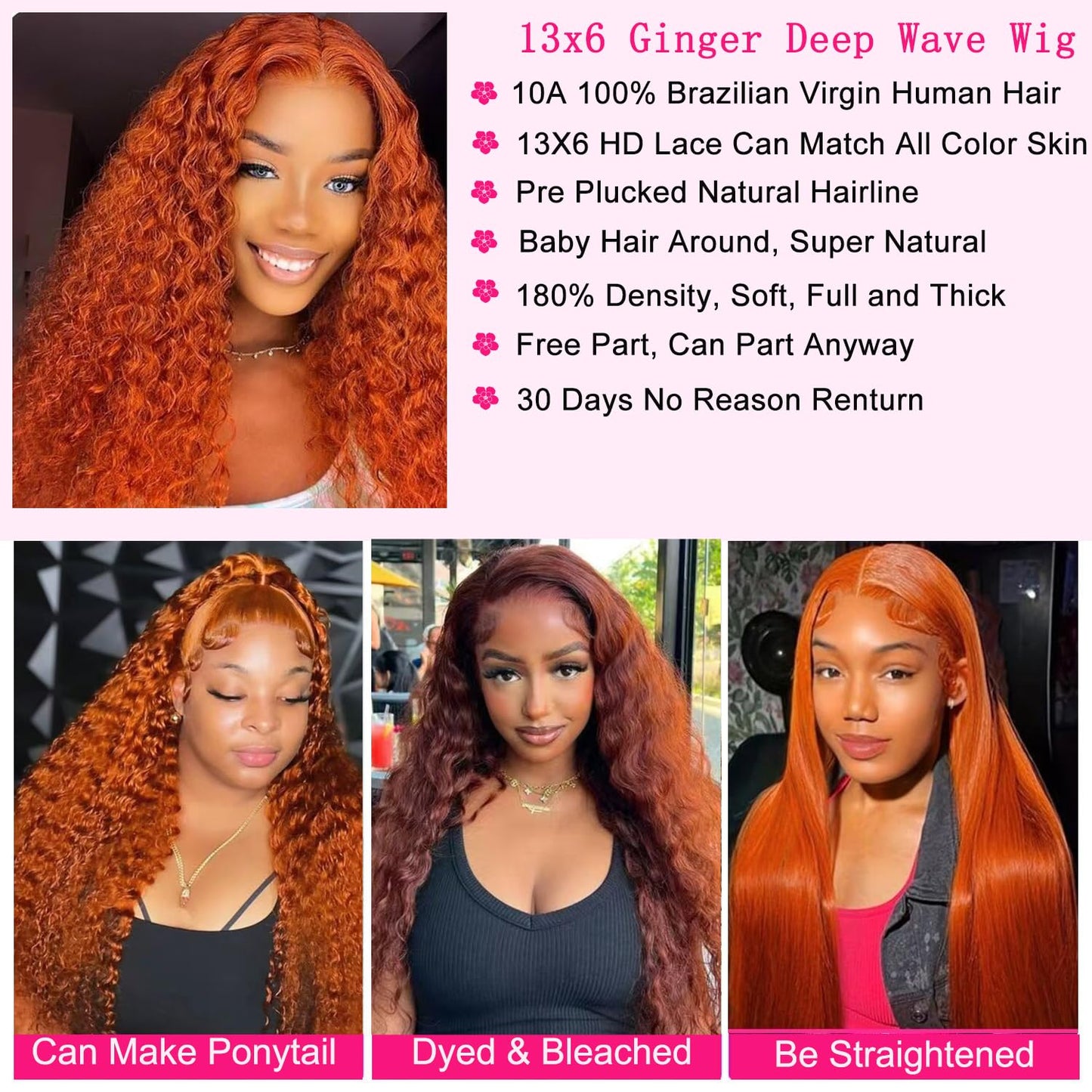 Ginger Luxe Deep Wave Wig