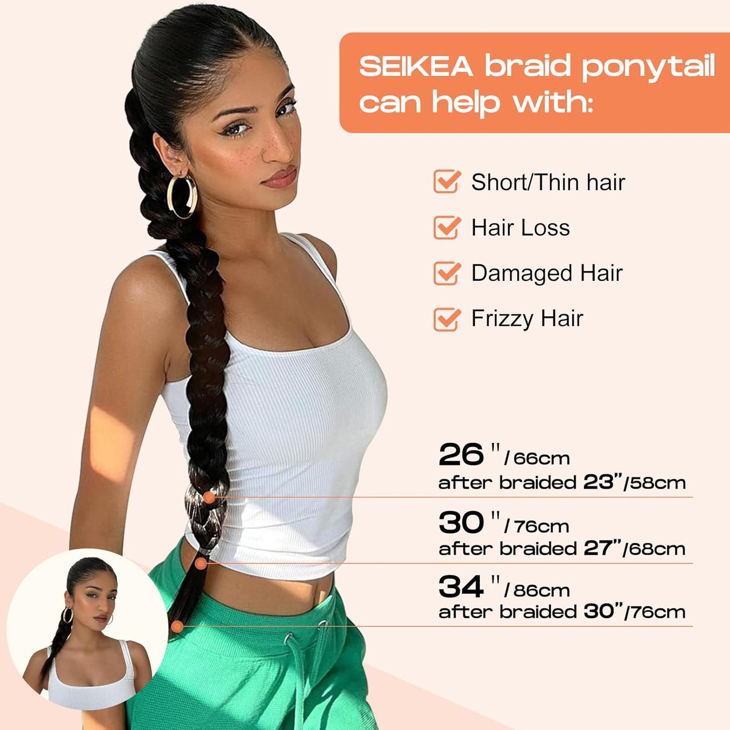 SEIKEA Braided Ponytail Bliss