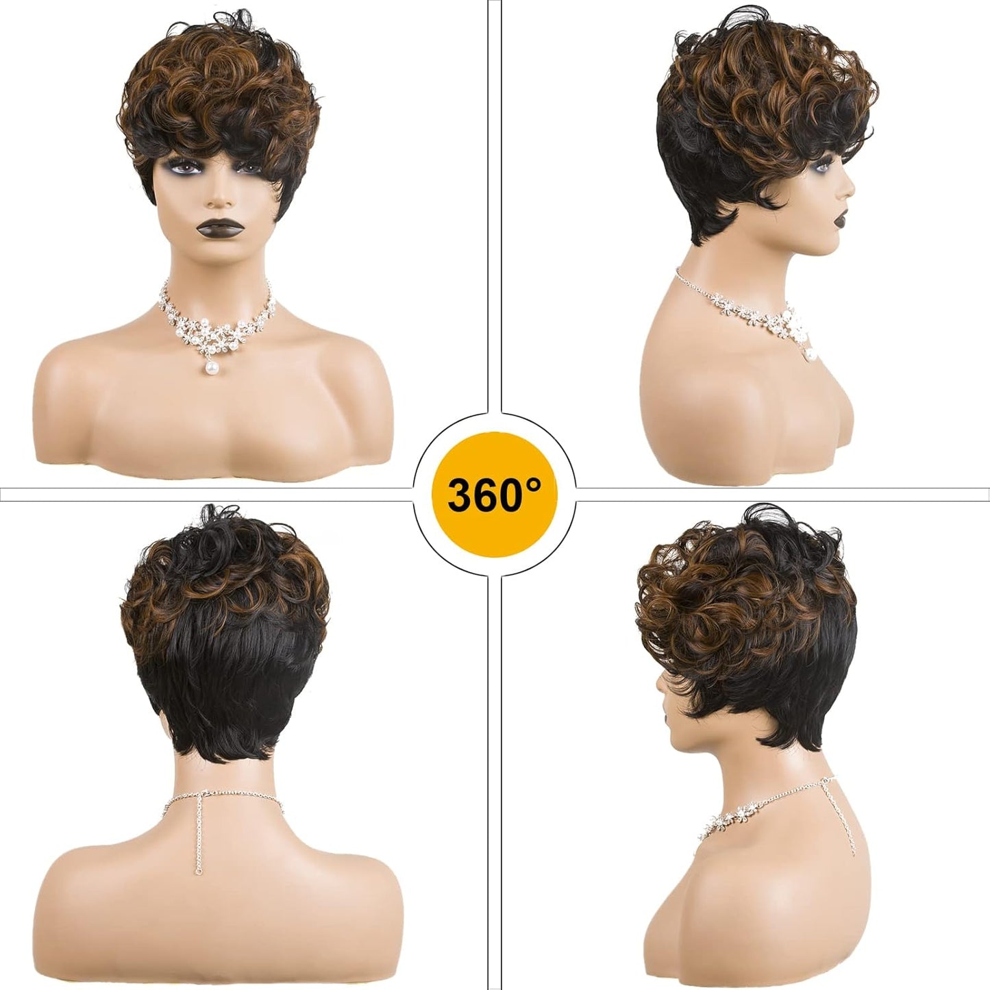 Glamorous Waves Pixie Wig