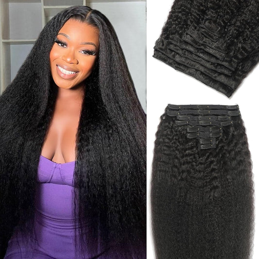 Seamless Kinky Hair Clip-Ins