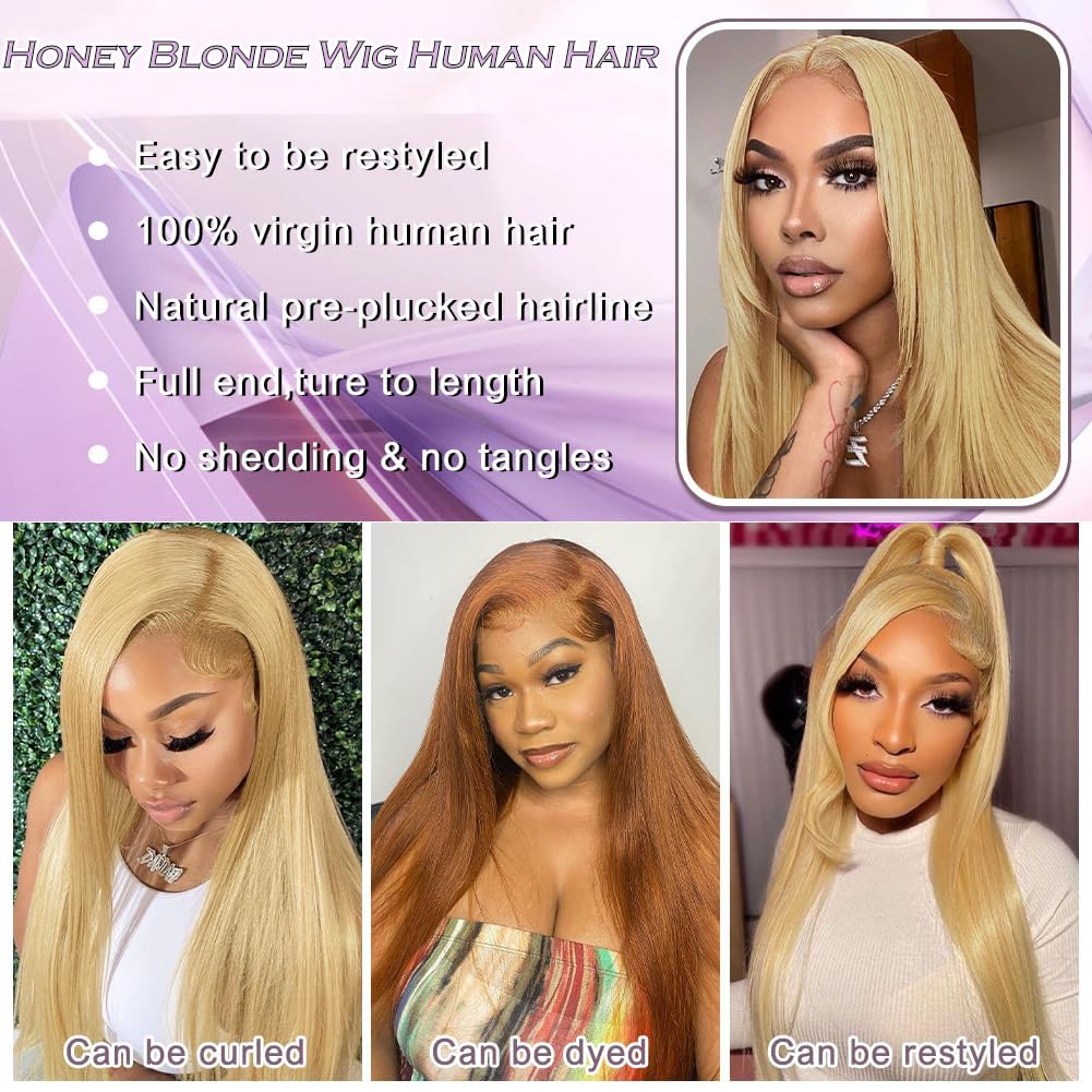 Radiant Honey Blonde Wig