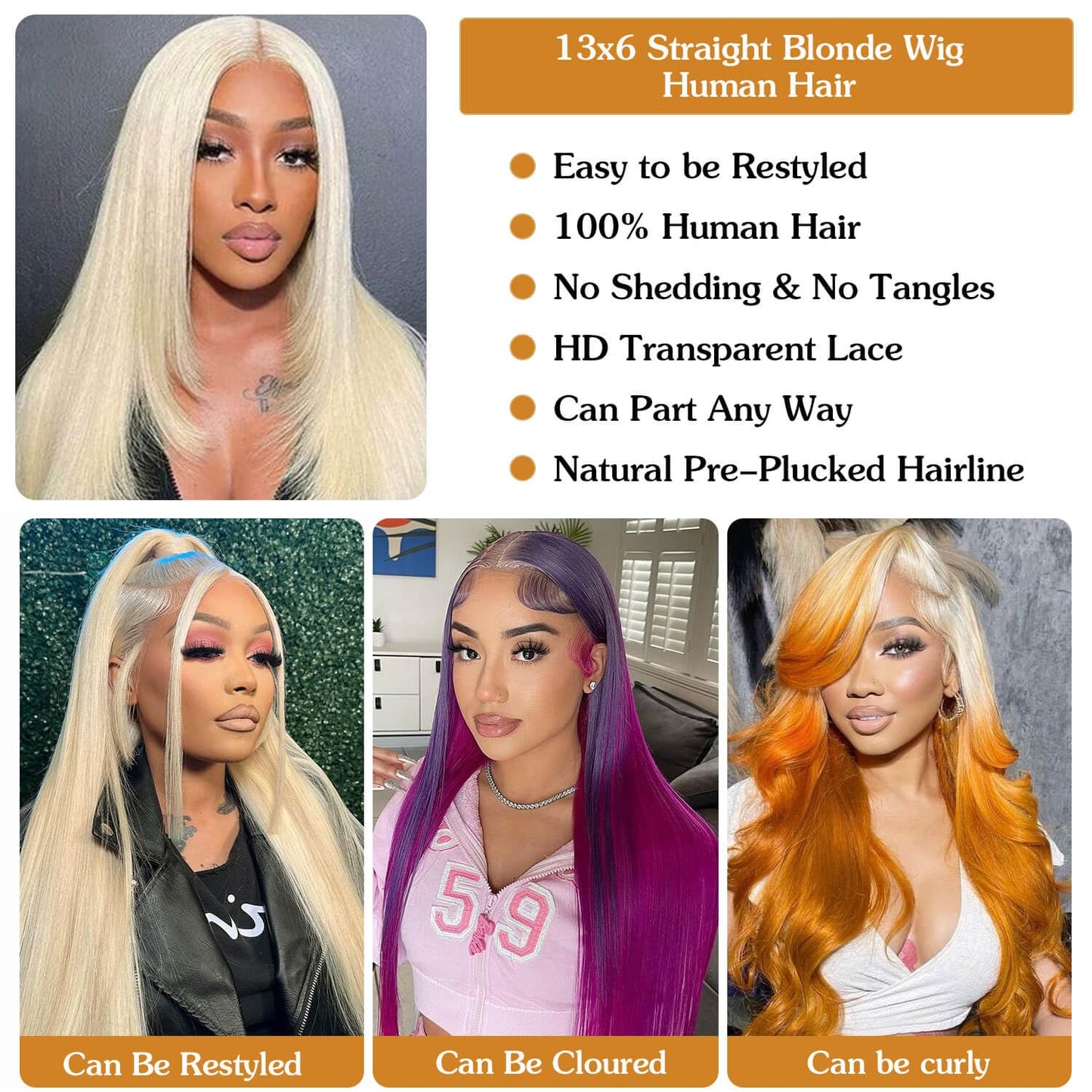 Glam Blonde Wig Transformation