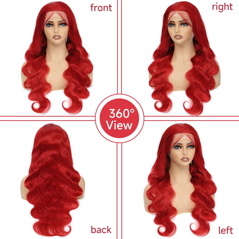 Radiant Red Lace Wig