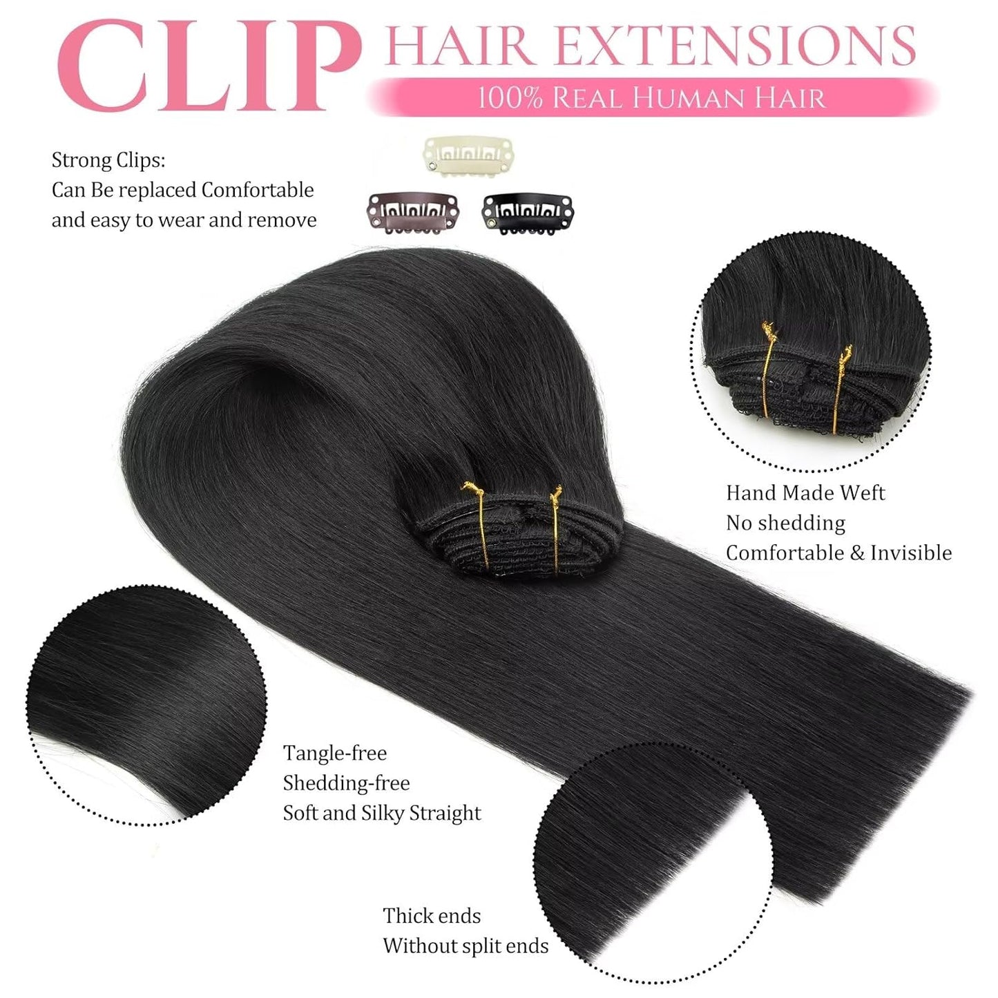 Silky Clip-In Extensions