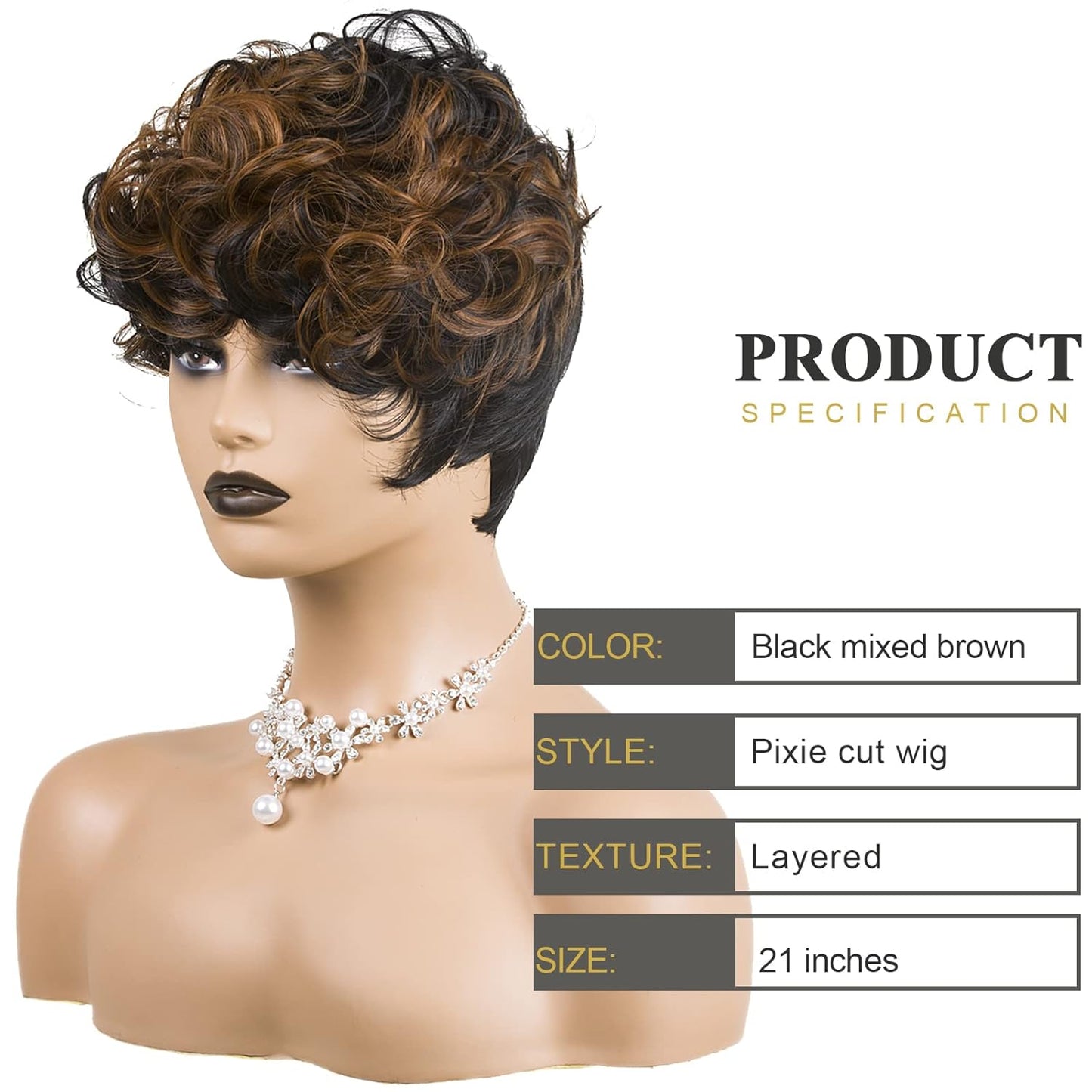 Glamorous Waves Pixie Wig