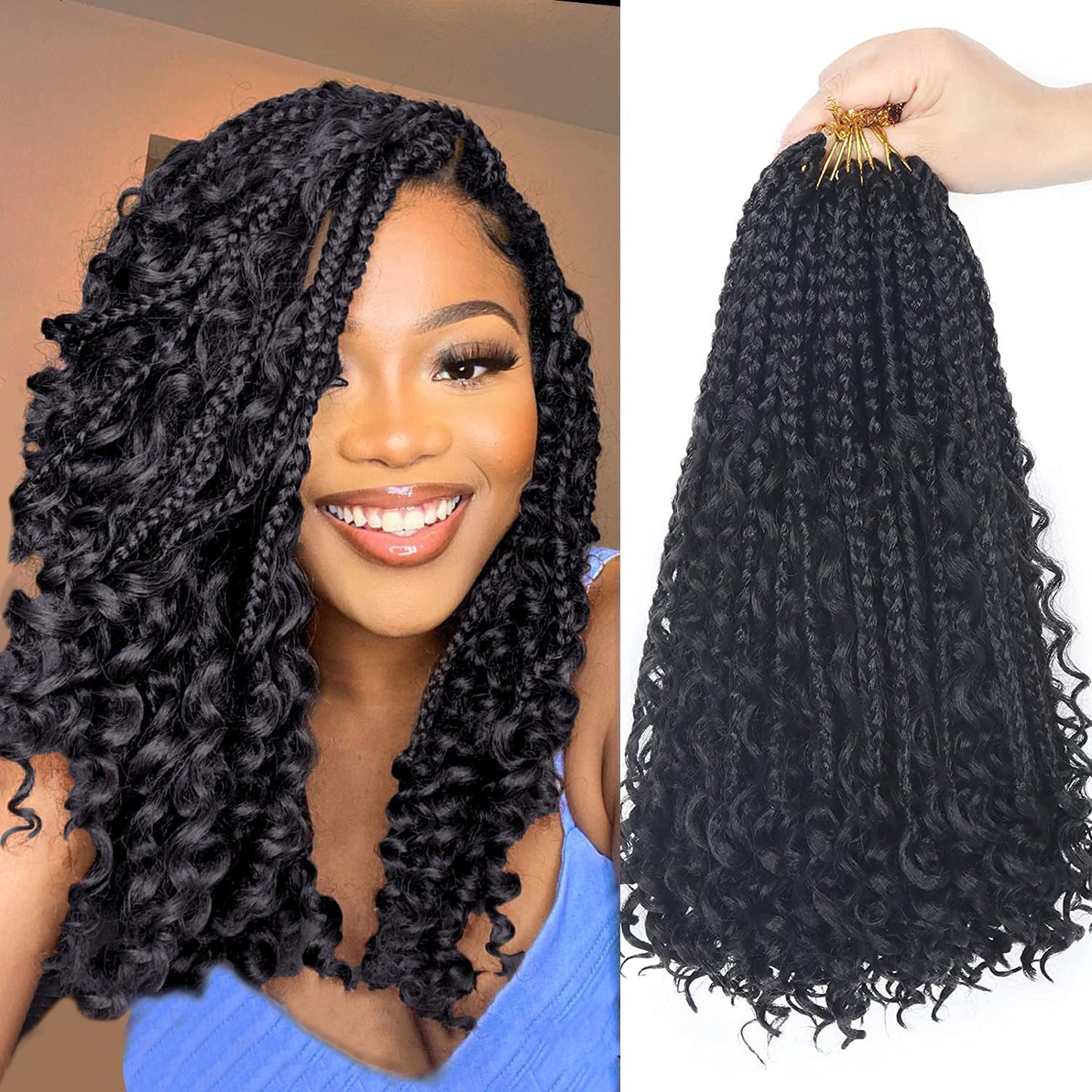 Chic Curly Box Braids