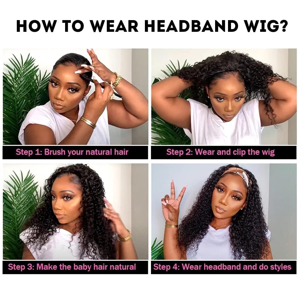 Effortless Waves Headband Wig