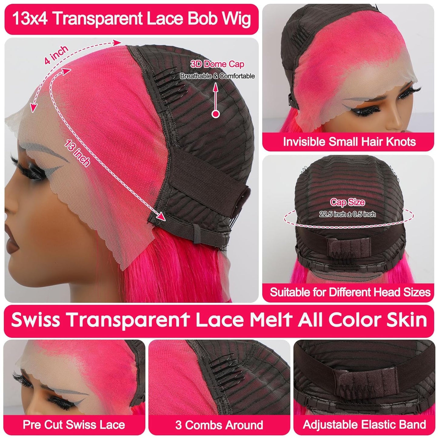 Vibrant Pink Bob Wig Magic